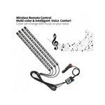 Auto si Moto - Electrice auto - Iluminare si semnalizare - Lumini ambientale - Kit 4 Lumini Ambientale RGB cu Aplicatie Telefon Bluetooth, 12V, 18 LED, 32 cm LAL-18 - Infinity.ro