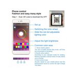 Auto si Moto - Electrice auto - Iluminare si semnalizare - Lumini ambientale - Kit 4 Lumini Ambientale RGB cu Aplicatie Telefon Bluetooth, 12V, 18 LED, 32 cm LAL-18 - Infinity.ro