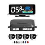 Auto si Moto - Electronice auto - Senzori de parcare - Senzori parcare tip OEM de 16.5mm cu display LED cu afisare individuala pe fiecare senzor Alb - Infinity.ro