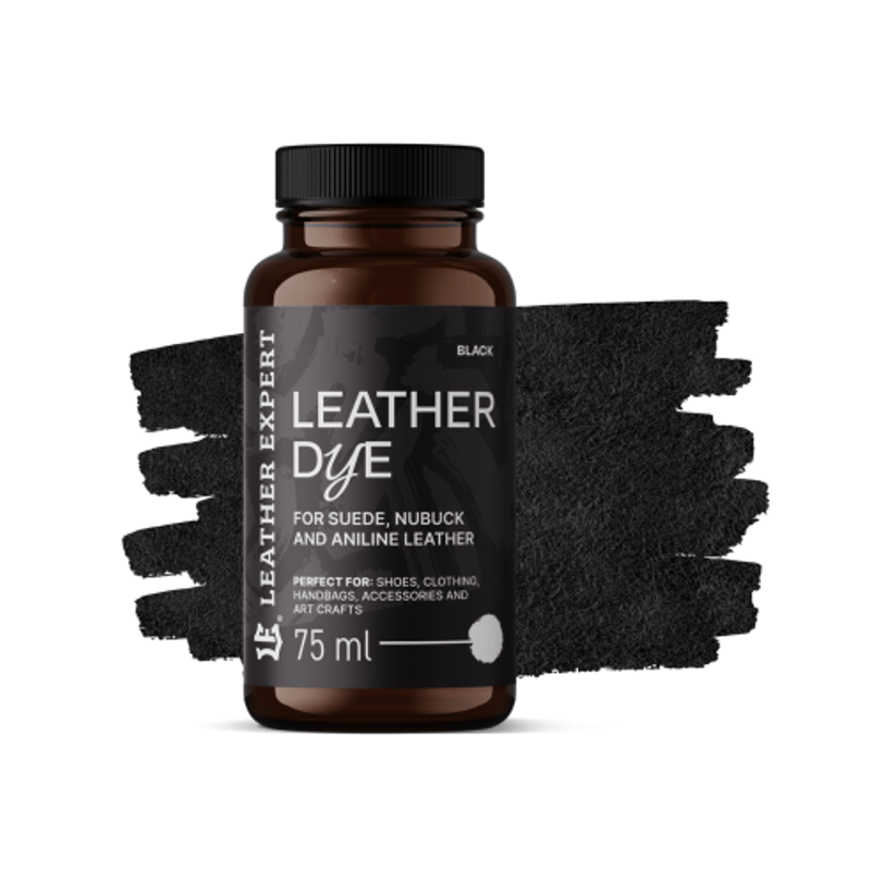 Auto si Moto - Piese auto si accesorii - Caroserie - Vopsele auto si accesorii - Vopsea Piele Intoarsa Negru Leather Expert, Dye for suede, nubuck, aniline 75ml - Infinity.ro