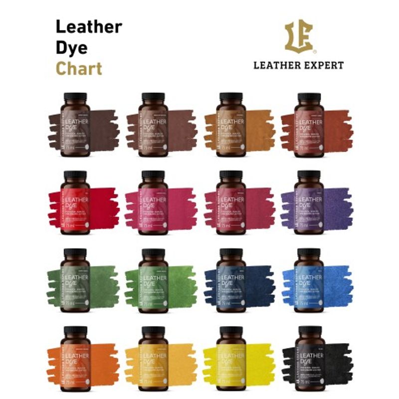 Auto si Moto - Piese auto si accesorii - Caroserie - Vopsele auto si accesorii - Vopsea Piele Intoarsa Negru Leather Expert, Dye for suede, nubuck, aniline 75ml - Infinity.ro