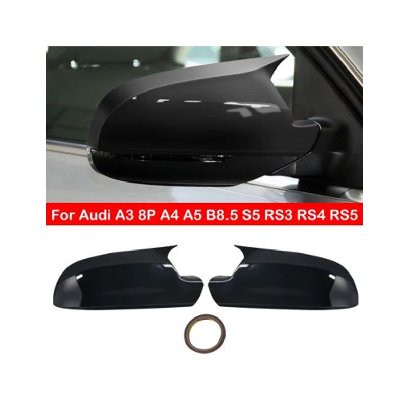 Auto si Moto - Piese auto si accesorii - Caroserie - Faruri, stopuri si proiectoare - Set capace oglinzi Batman Style pentru AUDI A3, A4, A5, A6, A8, Q3 - Infinity.ro