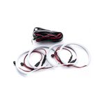 Auto si Moto - Piese auto si accesorii - Caroserie - Faruri, stopuri si proiectoare - Kit Angel Eyes LED COTTON pentru BMW X1 E84 - 2x106mm, 2x120mm - Infinity.ro