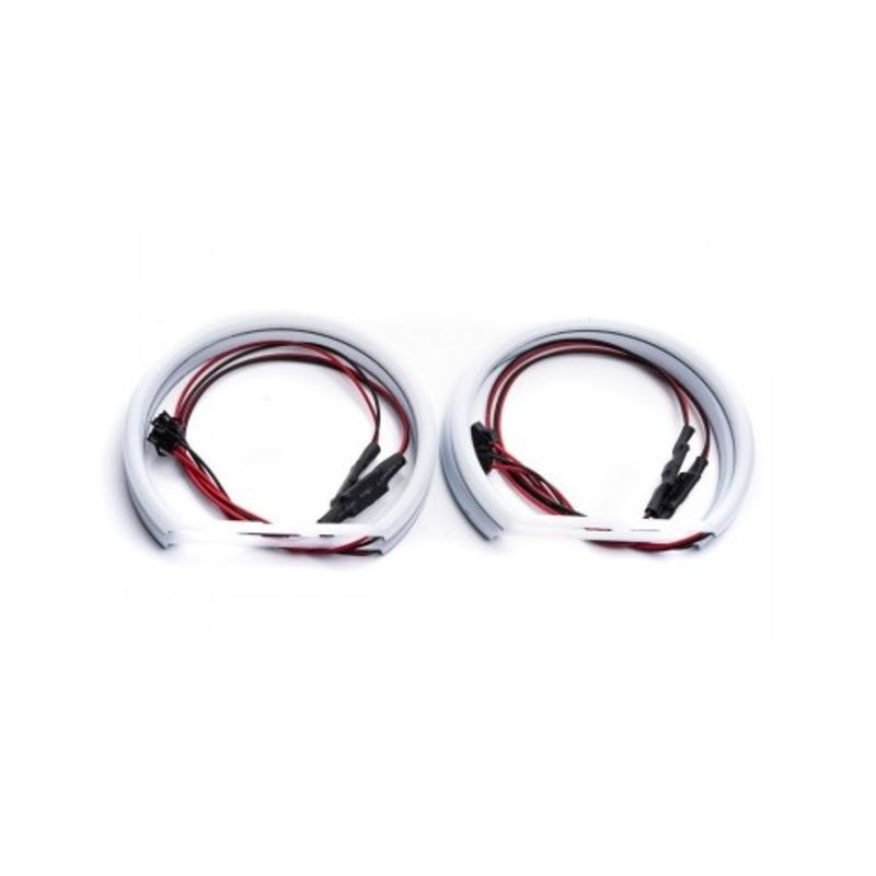 Auto si Moto - Piese auto si accesorii - Caroserie - Faruri, stopuri si proiectoare - Kit Angel Eyes LED COTTON pentru BMW X1 E84 - 2x106mm, 2x120mm - Infinity.ro