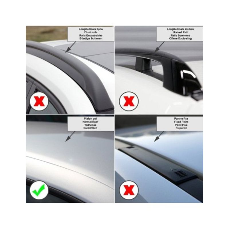 Auto si Moto - Piese auto si accesorii - Caroserie - Ornamente exterior auto - Bare portbagaj auto transversale Menabo Tema Aluminiu pentru Opel Astra (H), 5 usi, model 2004-2011 - Infinity.ro