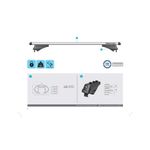 Auto si Moto - Piese auto si accesorii - Caroserie - Ornamente exterior auto - Bare portbagaj auto transversale Menabo Tiger Silver pentru Kia Sportage (QL) 2016+ - Infinity.ro