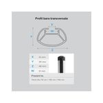 Auto si Moto - Piese auto si accesorii - Caroserie - Alte accesorii caroserie - Bare portbagaj auto transversale Menabo Tema Aluminiu pentru Volkswagen Passat (B8), 4 usi, model 2014+ - Infinity.ro