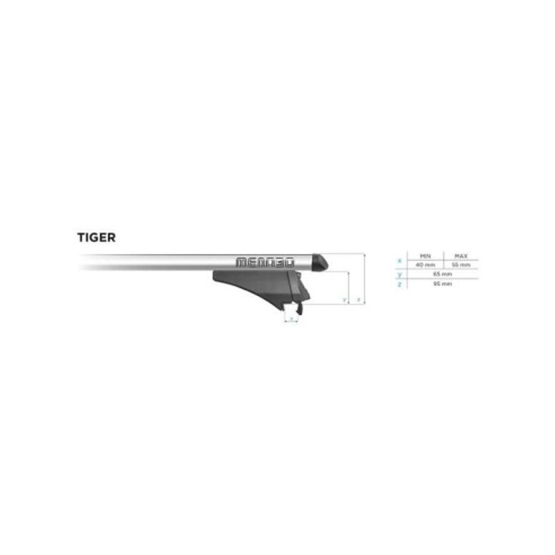 Auto si Moto - Piese auto si accesorii - Caroserie - Ornamente exterior auto - Bare portbagaj auto transversale Menabo Tiger Silver compatibile cu Suzuki Vitara 2015+ - Infinity.ro