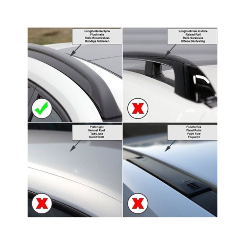 Auto si Moto - Piese auto si accesorii - Caroserie - Ornamente exterior auto - Bare portbagaj auto transversale Menabo Tiger Silver pentru Kia Sportage (QL) 2016+ - Infinity.ro