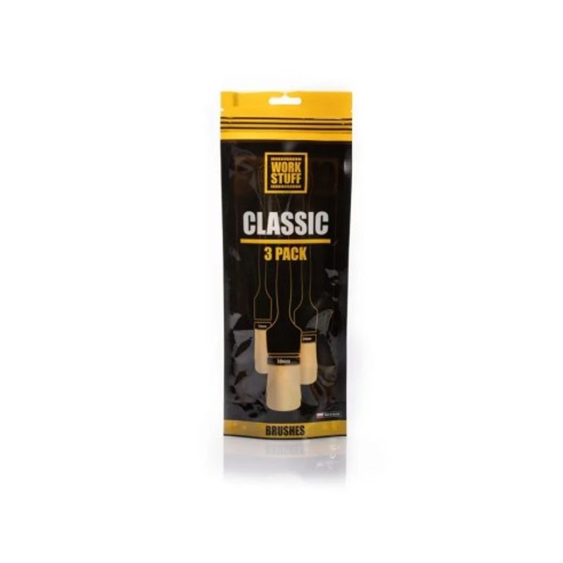 Auto si Moto - Intretinere auto - Produse curatare auto - Set pensule detailing rotunde Work Stuff Detailing Brush Classic 3 buc - Infinity.ro
