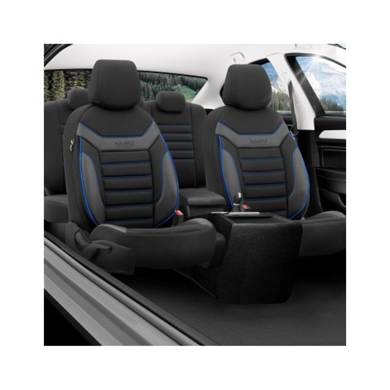 Auto si Moto - Intretinere auto - Huse auto - Set Huse Scaun Individual Albastru, Umbrella - Infinity.ro