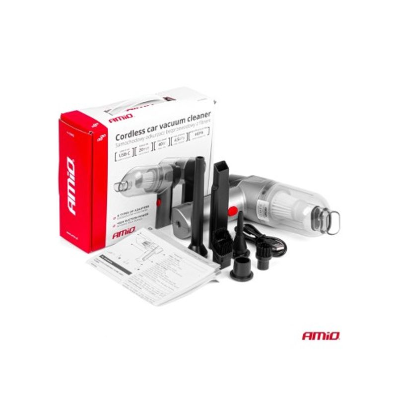 Auto si Moto - Electrice auto - Iluminare si semnalizare - Becuri auto - Aspirator Auto Fara Fir cu Filtru HEPA, 40W - Infinity.ro