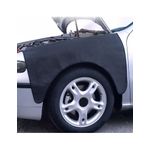 Auto si Moto - Piese auto si accesorii - Caroserie - Ornamente exterior auto - Husa de protectie pentru caroserie laterala Mega Drive, din piele ecologica, negru - Infinity.ro