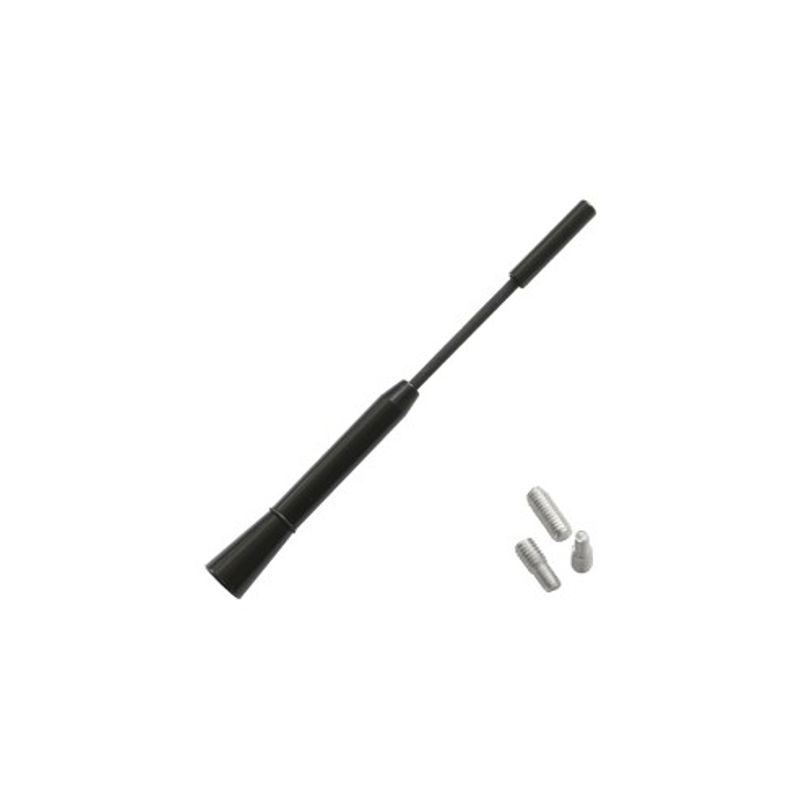 Auto si Moto - Piese auto si accesorii - Caroserie - Ornamente exterior auto - Antena Auto Exterior Neagra 15.8 cm Cu 3 Adaptoare (4-5-6MM) - Infinity.ro