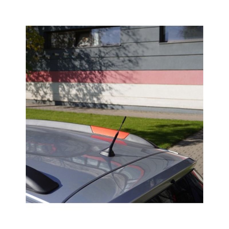 Auto si Moto - Piese auto si accesorii - Caroserie - Ornamente exterior auto - Antena Auto Exterior Neagra 15.8 cm Cu 3 Adaptoare (4-5-6MM) - Infinity.ro