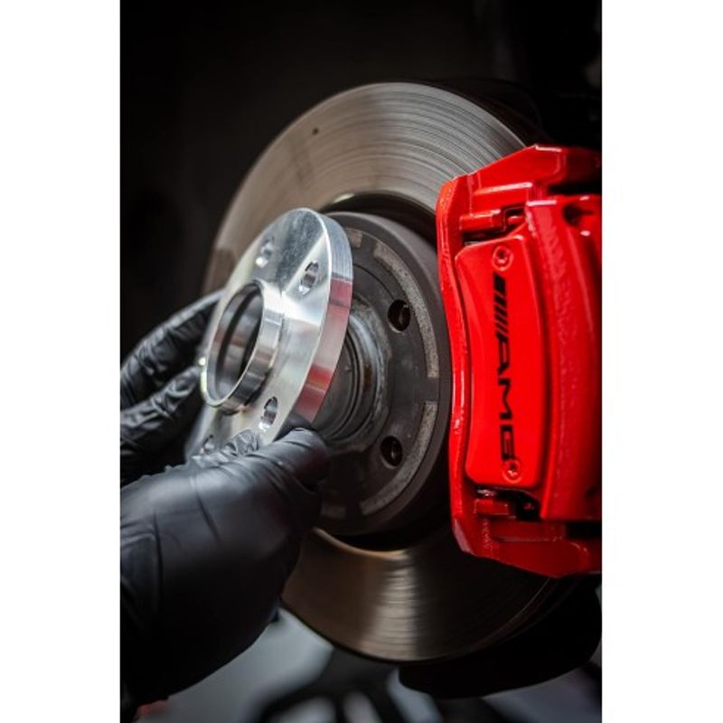 Auto si Moto - Piese auto si accesorii - Piese auto - Tuning - Set doua distantiere roti auto 5x100 pe 12mm, 57.1 plus prezoane M14X1.50 pentru Audi, VW - Infinity.ro