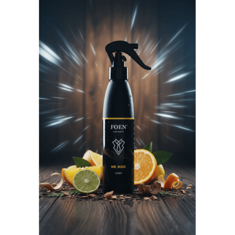 Auto si Moto - Intretinere auto - Odorizante auto - Odorizant auto premium masculin, proaspat si energic, cu note lemnoase si fructate, Foen Mr. Boss 185ml - Infinity.ro