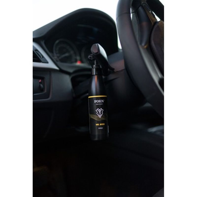 Auto si Moto - Intretinere auto - Odorizante auto - Odorizant auto premium masculin, proaspat si energic, cu note lemnoase si fructate, Foen Mr. Boss 185ml - Infinity.ro