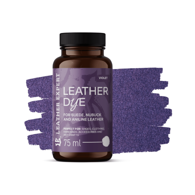 Casa si Gradina - Constructii - Vopsea si tencuieli - Vopsele si pigmenti - Vopsea Piele Intoarsa Violet Leather Expert, Dye for suede, nubuck, aniline 75ml - Infinity.ro