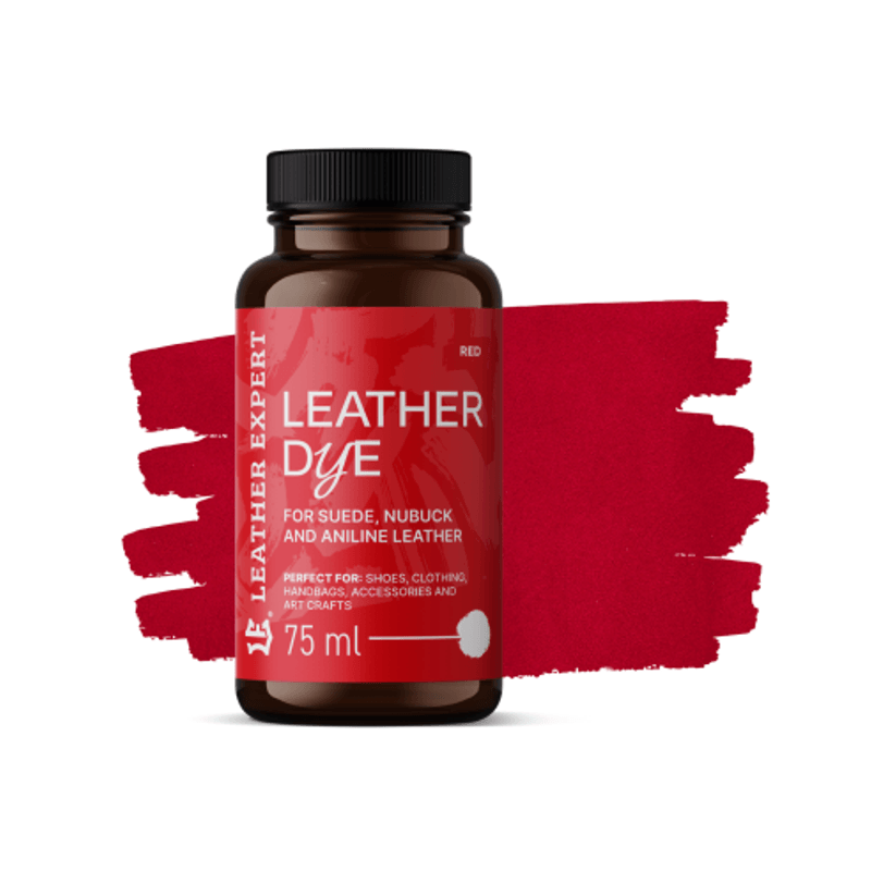 Casa si Gradina - Constructii - Vopsea si tencuieli - Vopsele si pigmenti - Vopsea Piele Intoarsa Rosu Leather Expert, Dye for suede, nubuck, aniline 75ml - Infinity.ro