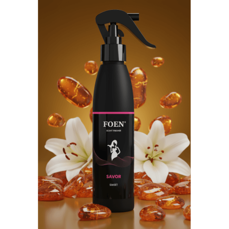 Auto si Moto - Intretinere auto - Odorizante auto - Odorizant auto premium cu note de chihlimbar, crin si portocala, Foen Savor, 185ml - Infinity.ro