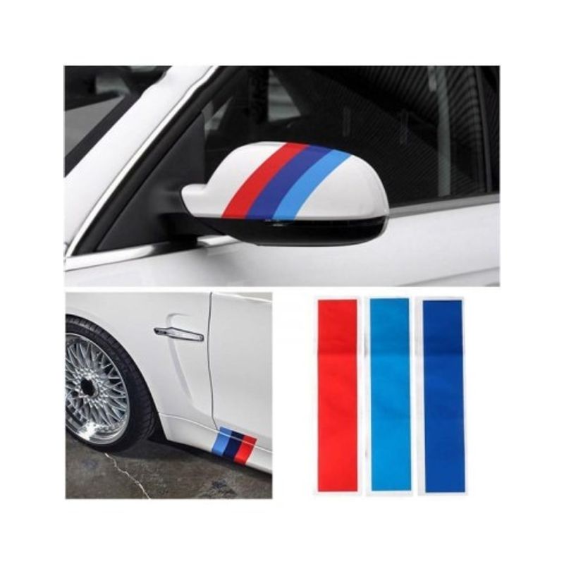 Auto si Moto - Piese auto si accesorii - Caroserie - Ornamente exterior auto - Sticker auto model BMW ///M Power pentru grila, oglinzi, aripa 47x12cm - Infinity.ro