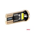 Auto si Moto - Electrice auto - Iluminare si semnalizare - Becuri auto - Set 2 led auto W5W, T10 cu 3 smd, Canbus Alb, 12V/24V - Infinity.ro