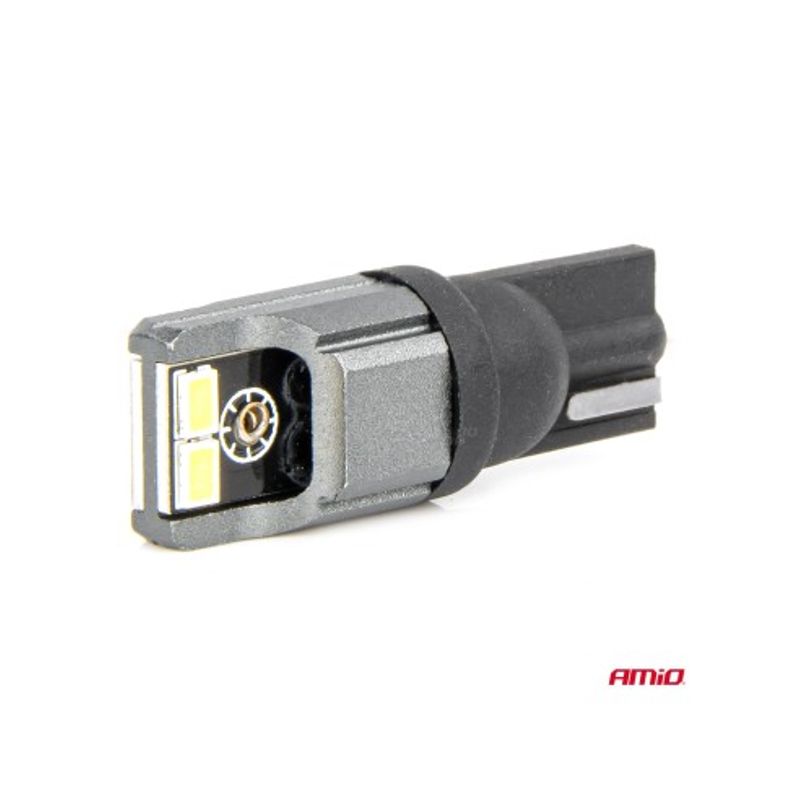 Auto si Moto - Electrice auto - Iluminare si semnalizare - Becuri auto - Set 2 led auto W5W, T10 ,cu 4 smd, Canbus Alb, 12V/24V - Infinity.ro