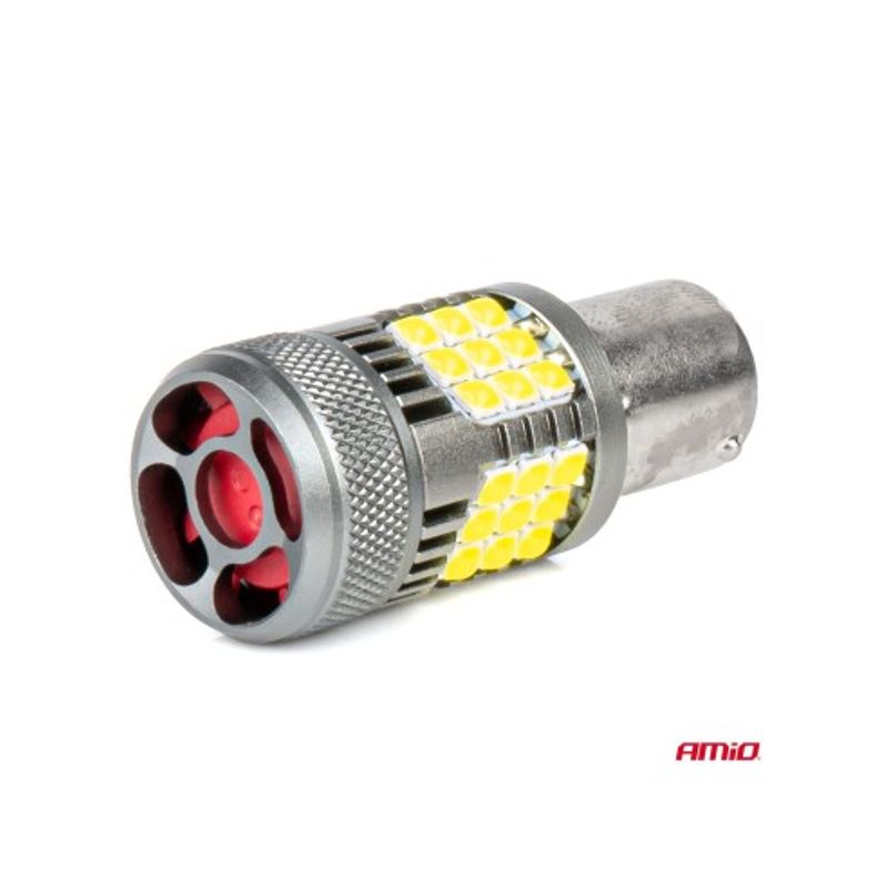 Auto si Moto - Electrice auto - Iluminare si semnalizare - Becuri auto - Set 2 LED Auto P21W, R10W, R5W, BA15S Canbus Pro, cu 36 smd, ventilator, alb, 12V/24V - Infinity.ro