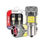 Auto si Moto - Electrice auto - Iluminare si semnalizare - Becuri auto - Set 2 LED Auto P21W, R10W, R5W, BA15S Canbus Pro, cu 36 smd, ventilator, alb, 12V/24V - Infinity.ro