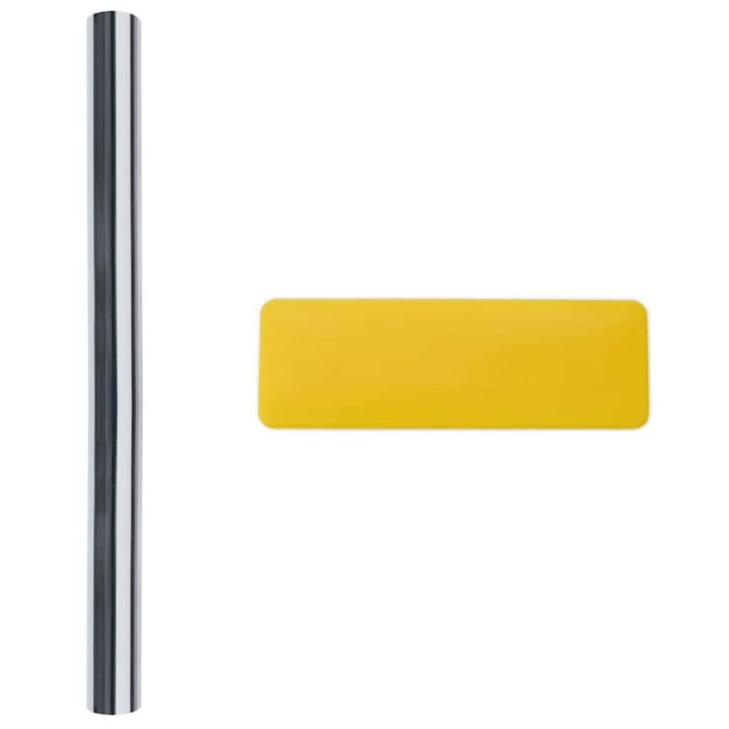 Casa si Gradina - Constructii - Ferestre si accesorii - Accesorii ferestre - Folie solara Argintiu 60 x 2000 cm PVC - Infinity.ro