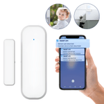 Laptop, Telefoane si Tablete - Wearables si gadgeturi - Gadgeturi - Accesorii SMART - Senzor inteligent usi/ferestre CUANTIS, WiFi, Tuya, notificari, automatizare lumini, alb - Infinity.ro