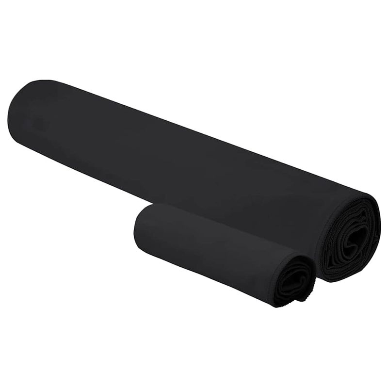 Casa si Gradina - Textile si covoare - Textile baie - Prosoape - Set de Prosoape sport Altele Negru tesatura - Infinity.ro