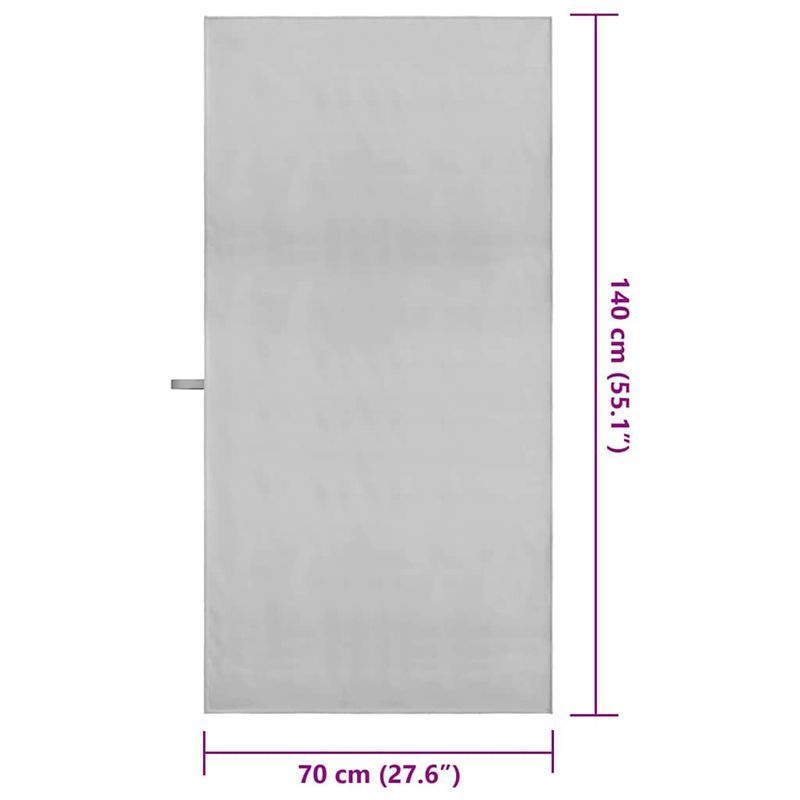 Casa si Gradina - Textile si covoare - Textile baie - Prosoape - Prosoape sport 2 pcs Gri 140 x 70 cm Poliester si poliamida - Infinity.ro
