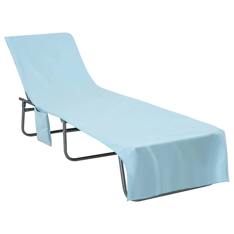Casa si Gradina - Textile si covoare - Textile baie - Prosoape - Prosoape pentru sezlong 2 pcs albastru 210 x 75 cm - Infinity.ro