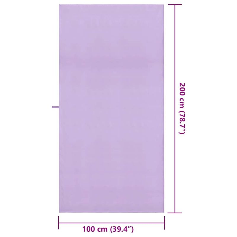 Casa si Gradina - Textile si covoare - Textile baie - Prosoape - Prosoape sport 2 pcs Violet 200 x 100 cm Poliester si poliamida - Infinity.ro