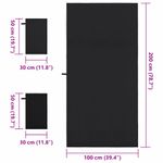 Casa si Gradina - Textile si covoare - Textile baie - Prosoape - Set de Prosoape sport 3 pcs Negru Poliester si poliamida - Infinity.ro