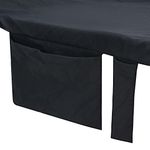 Casa si Gradina - Textile si covoare - Textile baie - Prosoape - Prosoape pentru sezlong 2 pcs Negru 210 x 75 cm - Infinity.ro