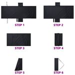 Casa si Gradina - Textile si covoare - Textile baie - Prosoape - Prosoape pentru sezlong 2 pcs Negru 210 x 75 cm - Infinity.ro