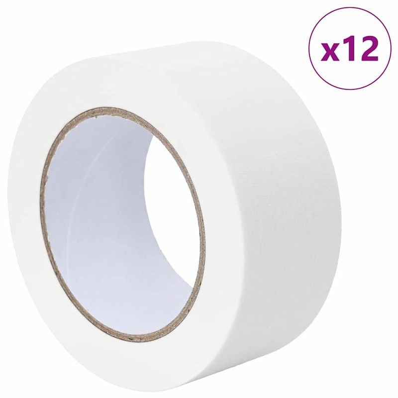 Carti si Birotica - Birotica - Accesorii de birou - Benzi adezive - Benzi de mascare pentru pictori 12 pcs Alb 50mm x 50m Hartie - Infinity.ro