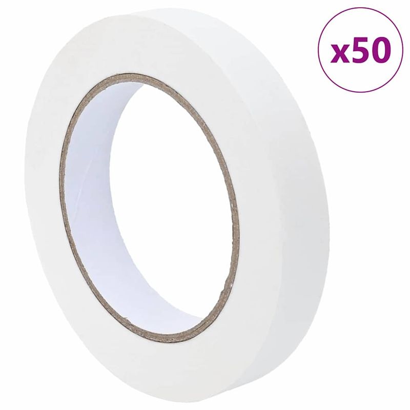 Carti si Birotica - Birotica - Accesorii de birou - Benzi adezive - Benzi de mascare pentru pictori 50 pcs Alb 19mm x 50m Hartie - Infinity.ro