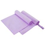 Casa si Gradina - Textile si covoare - Textile baie - Prosoape - Prosoape sport 2 pcs Violet 100 x 50 cm Poliester si poliamida - Infinity.ro