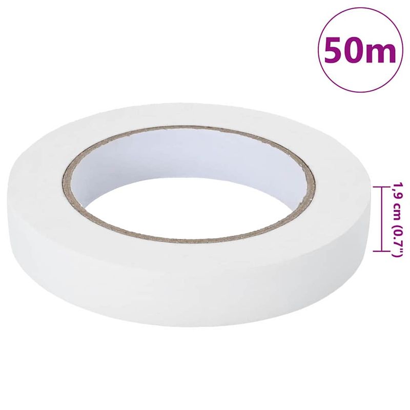Carti si Birotica - Birotica - Accesorii de birou - Benzi adezive - Benzi de mascare pentru pictori 50 pcs Alb 19mm x 50m Hartie - Infinity.ro