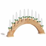 Casa si Gradina - Decoratiuni - Decoratiuni de sezon - Decoratiune de Craciun cu 10 lumanari LED Maro 47 x 5 x 29 cm - Infinity.ro