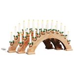 Casa si Gradina - Decoratiuni - Decoratiuni de sezon - Decoratiune de Craciun cu 10 lumanari LED 3 pcs Maro 47 x 5 x 29 cm - Infinity.ro
