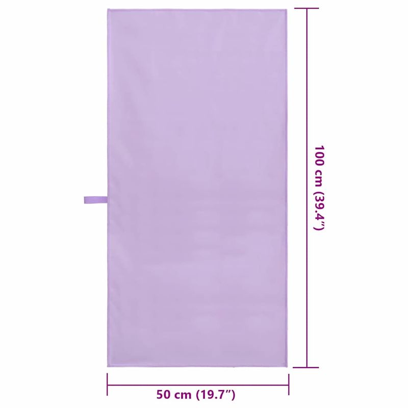Casa si Gradina - Textile si covoare - Textile baie - Prosoape - Prosoape sport 2 pcs Violet 100 x 50 cm Poliester si poliamida - Infinity.ro
