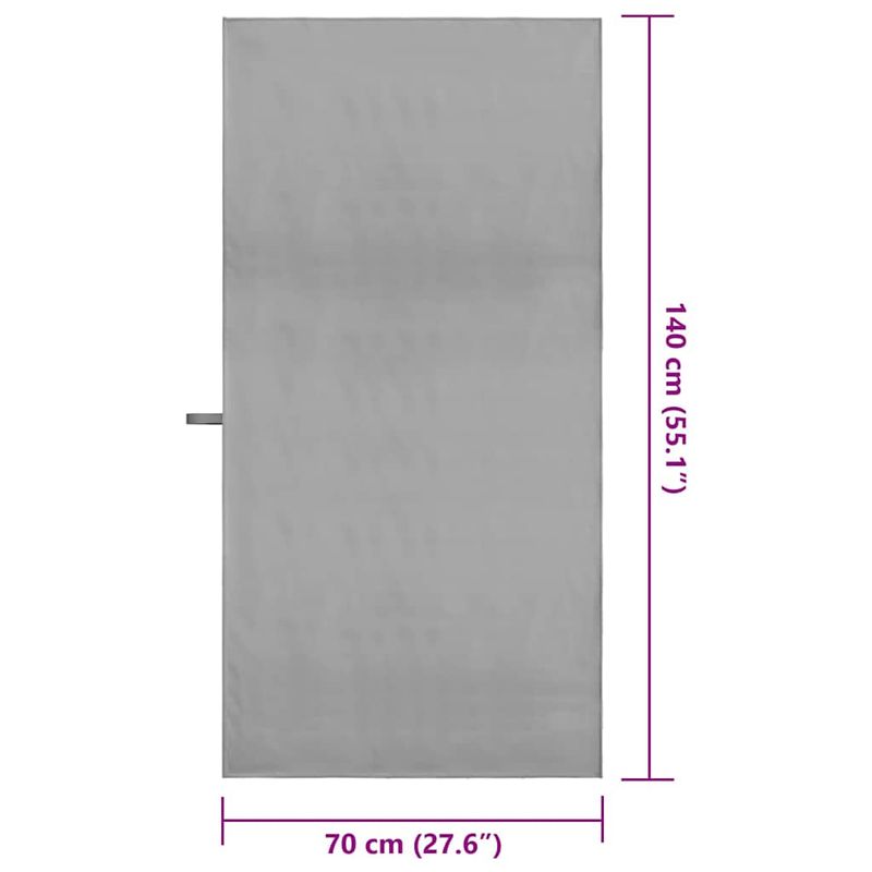 Casa si Gradina - Textile si covoare - Textile baie - Prosoape - Prosoape sport 2 pcs Gri inchis 140 x 70 cm - Infinity.ro
