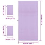 Casa si Gradina - Textile si covoare - Textile baie - Prosoape - Set de Prosoape sport 3 pcs Violet Poliester si poliamida - Infinity.ro