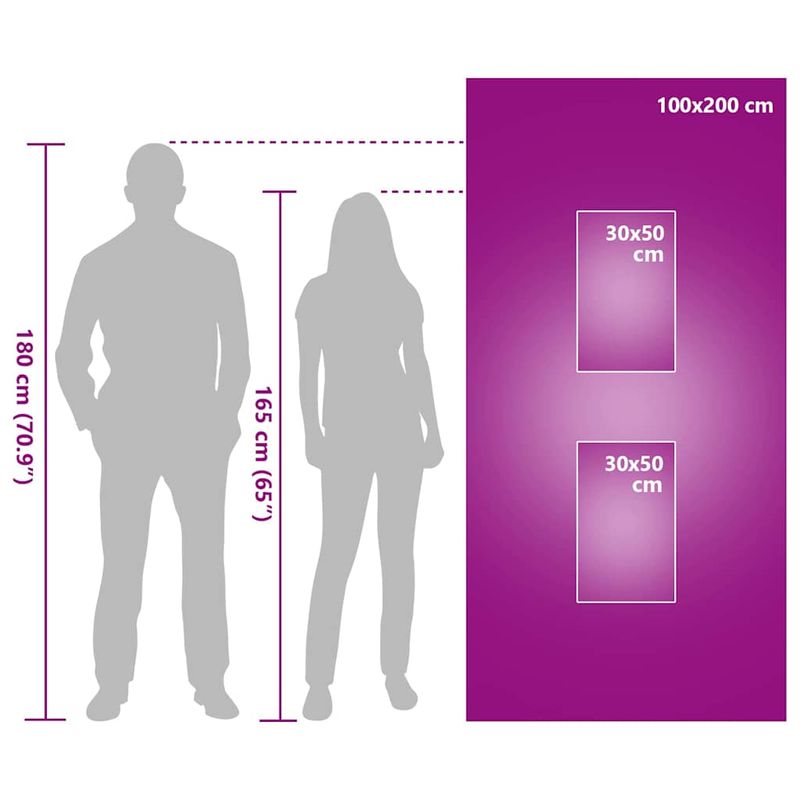 Casa si Gradina - Textile si covoare - Textile baie - Prosoape - Set de Prosoape sport 3 pcs Violet Poliester si poliamida - Infinity.ro