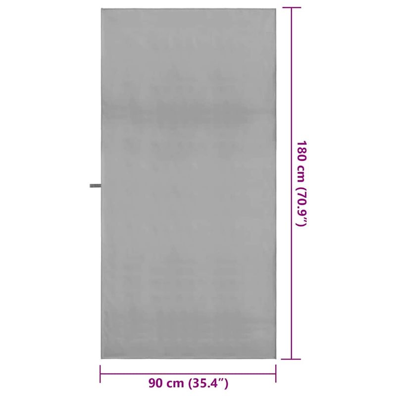 Casa si Gradina - Textile si covoare - Textile baie - Prosoape - Prosoape sport 2 pcs Gri inchis 90 x 180 cm - Infinity.ro